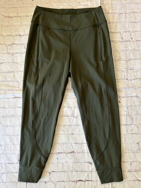 Athleta Distance (Rainier) Fleece Lined Relaxed Jogger Olive Green Small